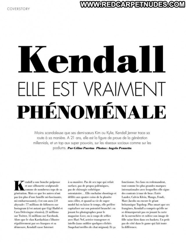 Kendall Jenner No Source Posing Hot Glamour Magazine Beautiful France
