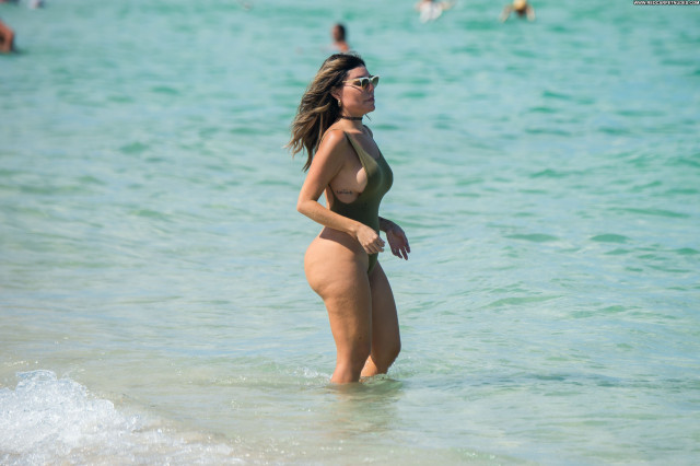 Liziane Gutierrez Miami Beach Babe Model Thong Sexy Beach Sex Big