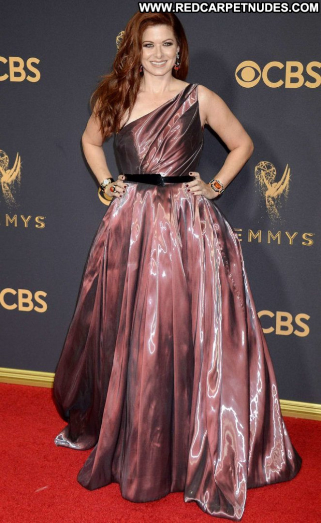 Debra Messing Primetime Emmy Awards Awards Los Angeles Beautiful