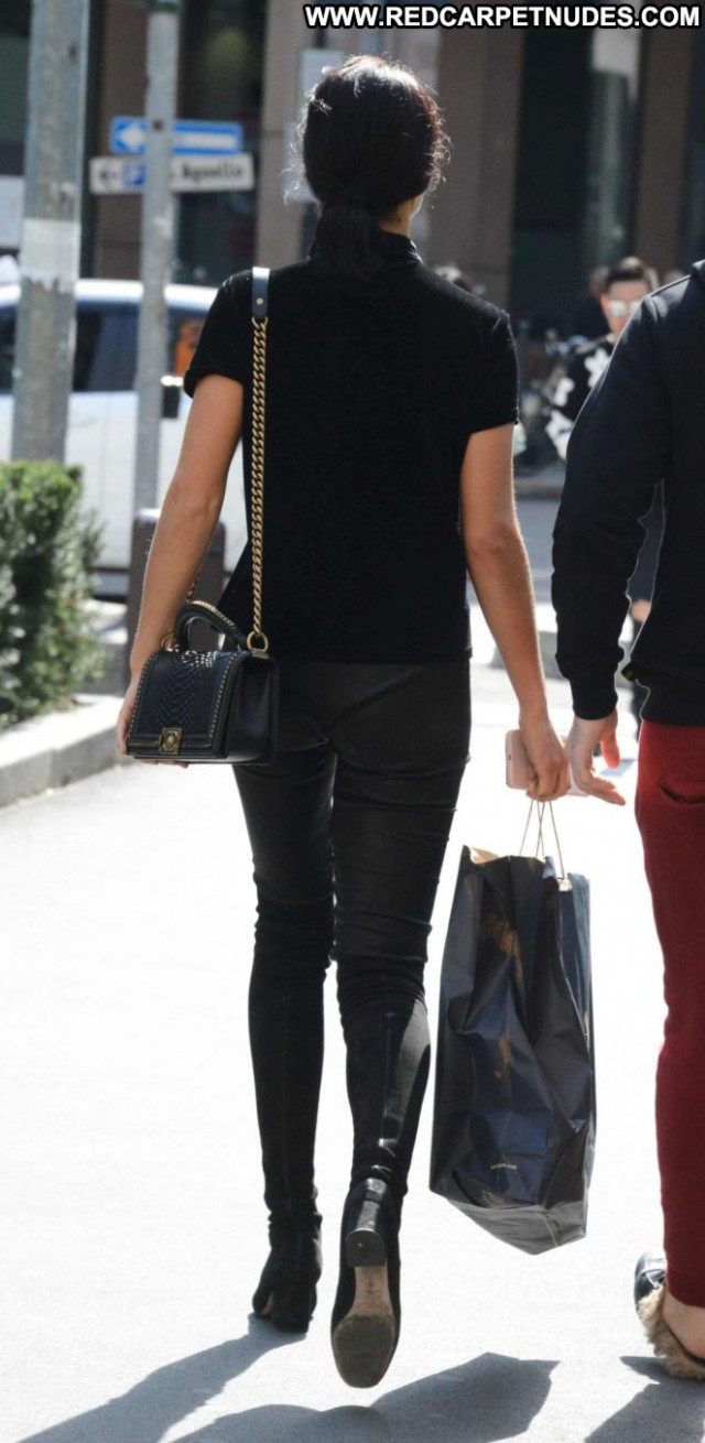Irina Shayk No Source Babe Shopping Beautiful Italy Leather Celebrity
