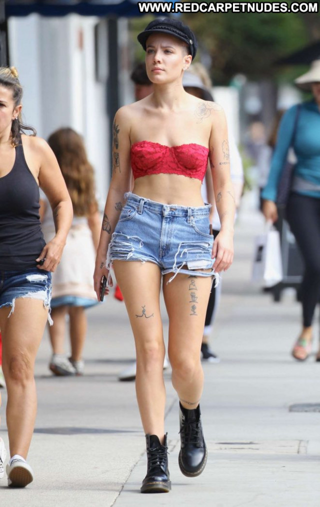 Halsey Studio City Shorts Babe Celebrity Beautiful Posing Hot