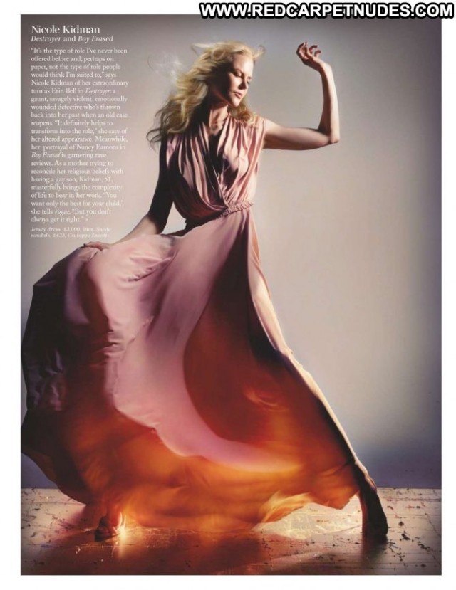 Nicole Kidman Vogue Magazine British Babe Posing Hot Celebrity