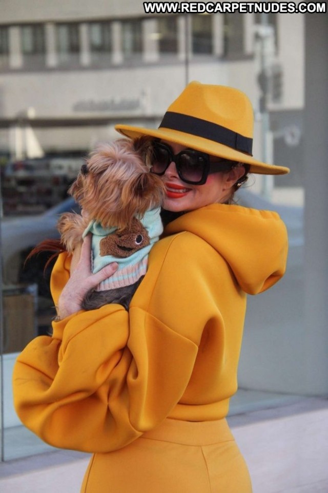 Phoebe Price Beverly Hills Paparazzi Beautiful Orange Posing Hot