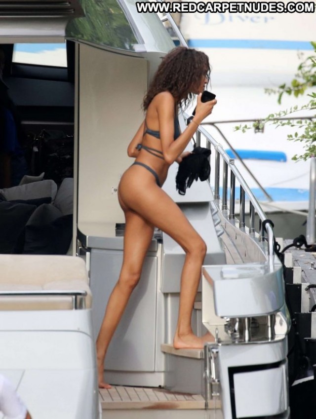 Winnie Harlow No Source Yacht Babe Bikini Posing Hot Beautiful