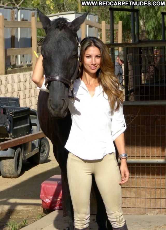 Leilani Dowding Horseback High Resolution Beautiful Posing Hot