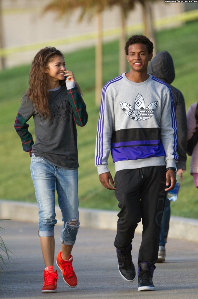 Zendaya Los Angeles Celebrity Babe Posing Hot Beautiful Candids High