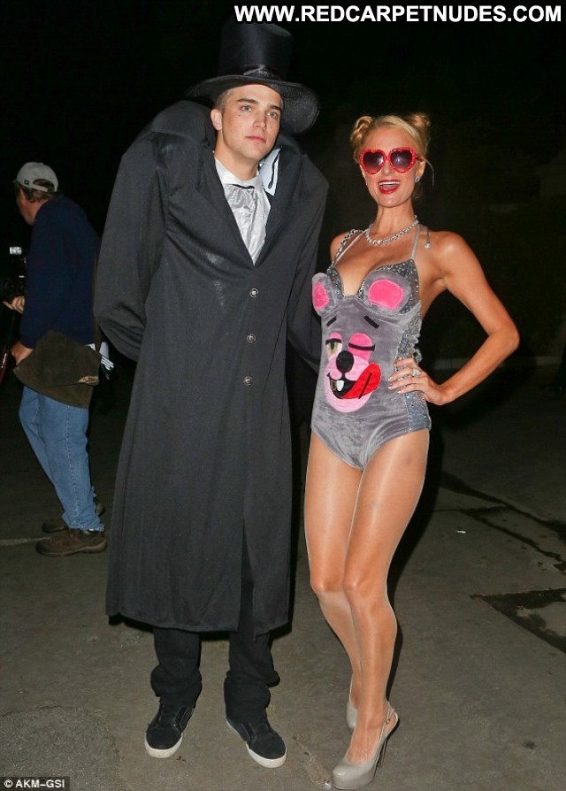 Paris Hilton Halloween Party Celebrity Halloween High Resolution