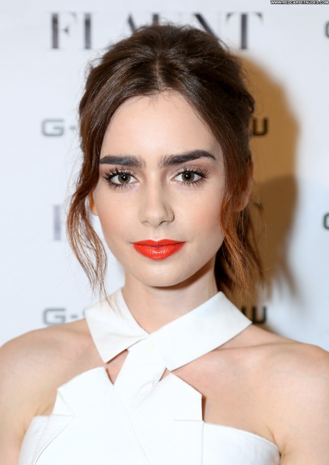 Lily Collins Magazine Magazine High Resolution Party Celebrity Posing