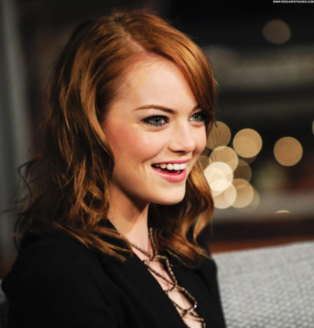 Emma Stone Late Show With David Letterman Babe Celebrity Beautiful