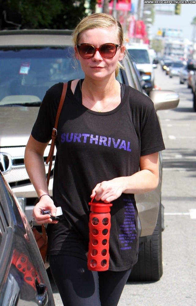 Kirsten Dunst Studio City Beautiful Gym High Resolution Celebrity