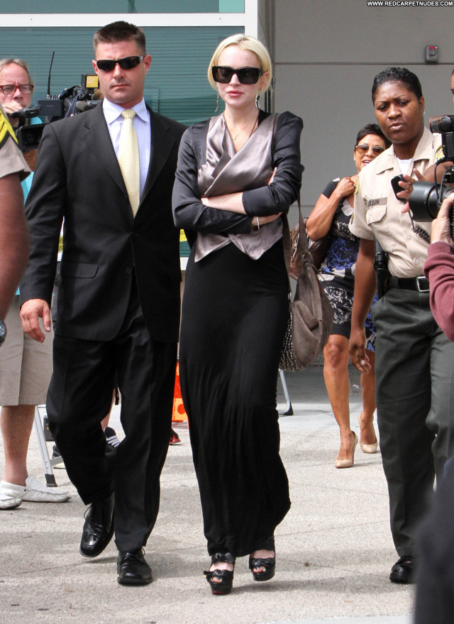 Lindsay Lohan Cleavage Beautiful Posing Hot Celebrity Nice High