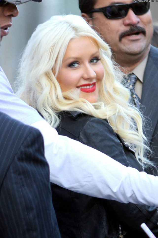 Christina Aguilera Jimmy Kimmel Live Celebrity Babe High Resolution