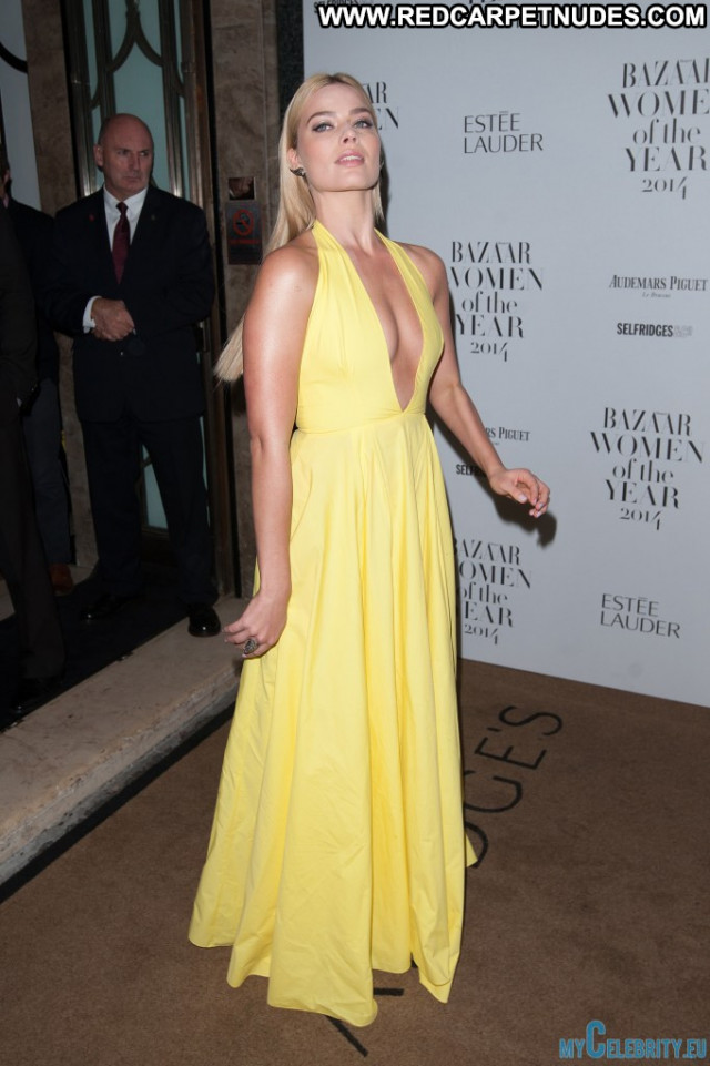 Margot Robbie Harpers Bazaar Celebrity Posing Hot Awards Red Carpet